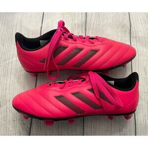 Pink Adidas Girl Soccer Cleats Shoes, Size Youth 4.5